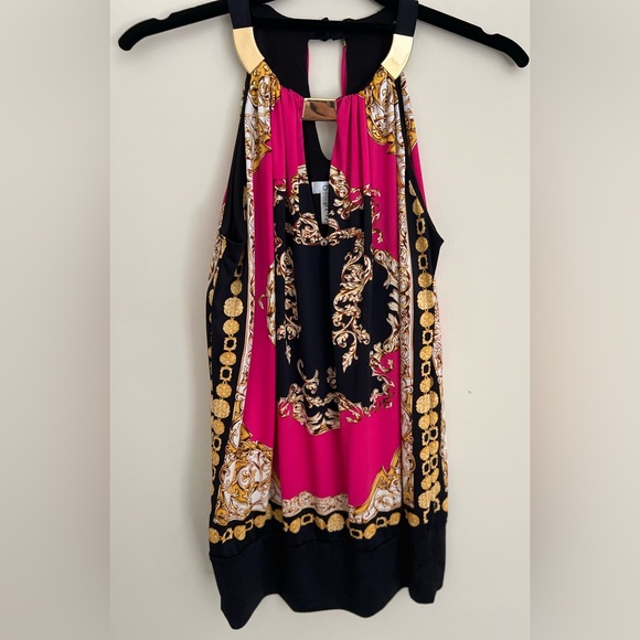 Cache Halter Top – Baroque Print – Size XS (runs large) - Picture 1 of 7